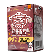 比瑞吉蒸鮮磚全價(jià)幼犬糧 雞肉牛肉南瓜