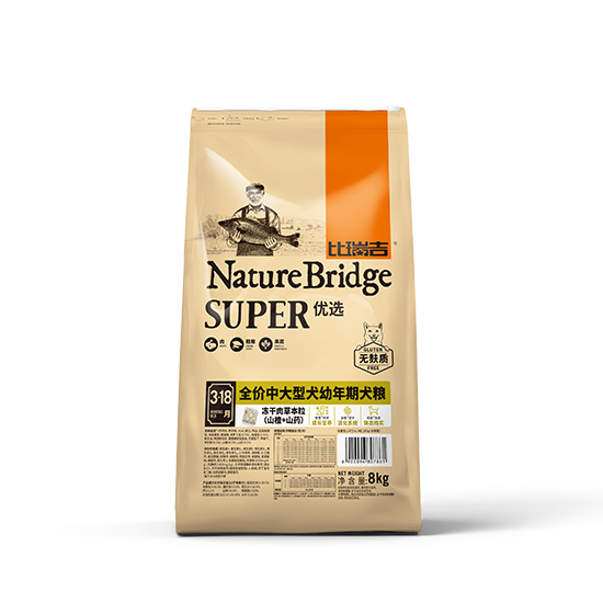 比瑞吉優(yōu)選全價(jià)中大型幼年期犬糧
