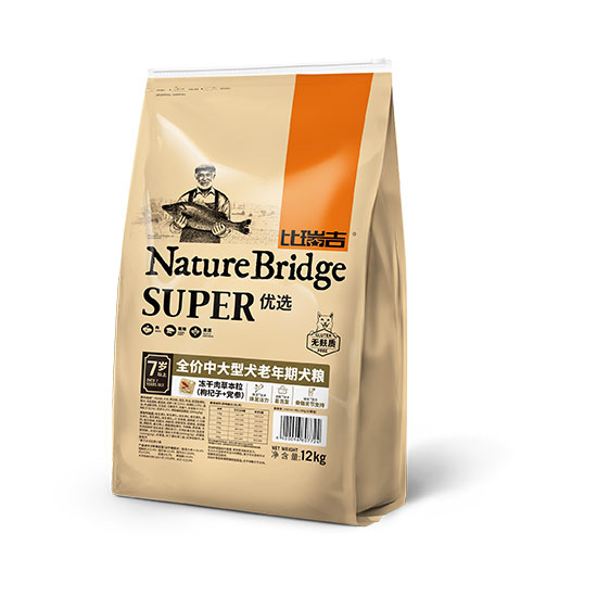 比瑞吉優(yōu)選全價(jià)中大型犬老年期犬糧