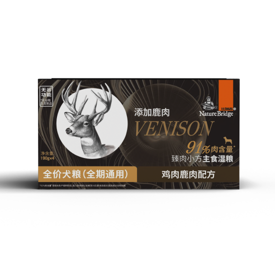 比瑞吉臻肉小方主食濕糧全價(jià)犬糧（全期通用） 雞肉鹿肉配方